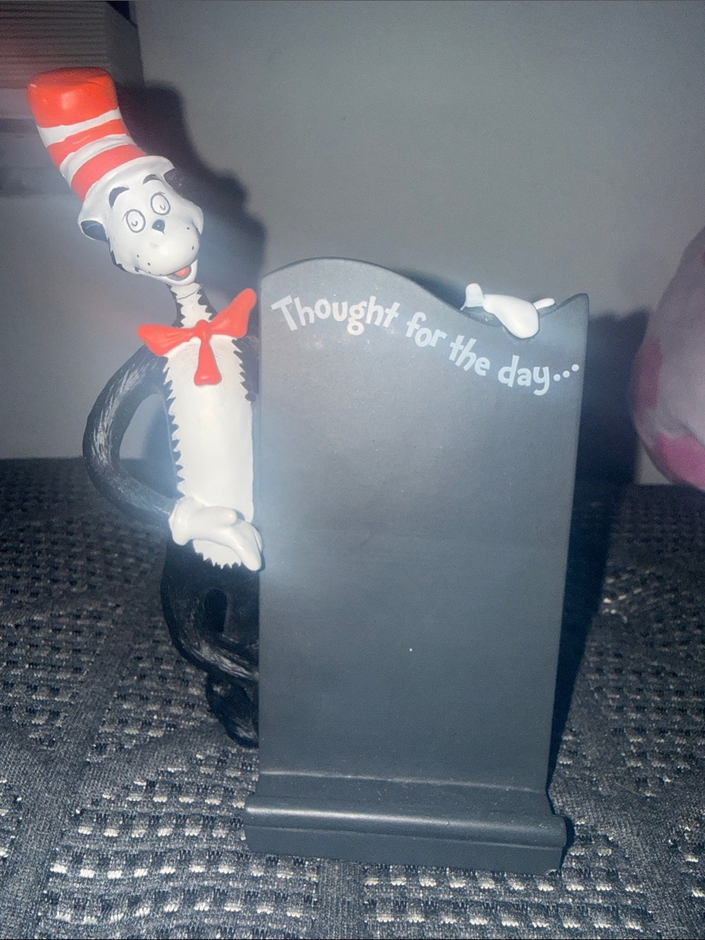Dr. Seuss Cat in the Hat Chalkboard Note Stand - Red, Black, White